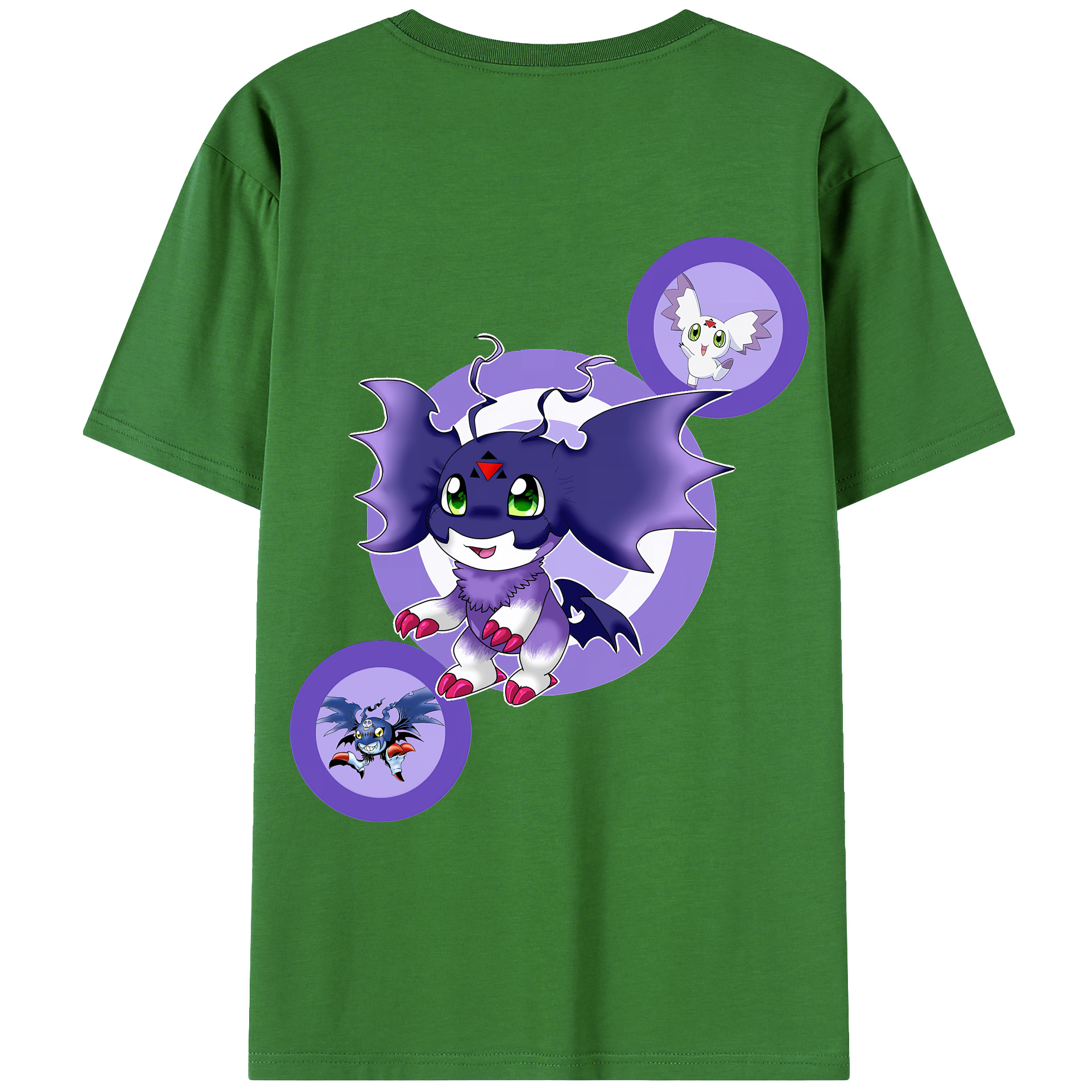 （画像用） Digimon デジタルモンスター/デジモン レディース半袖Tシャツ(バックプリント)